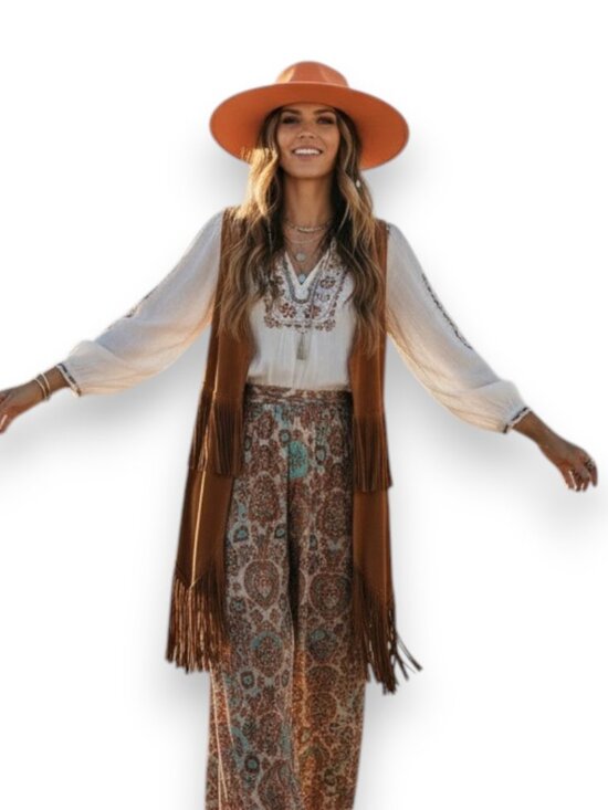 Vibrant Round Crown Wide Brim Fedora - NWT